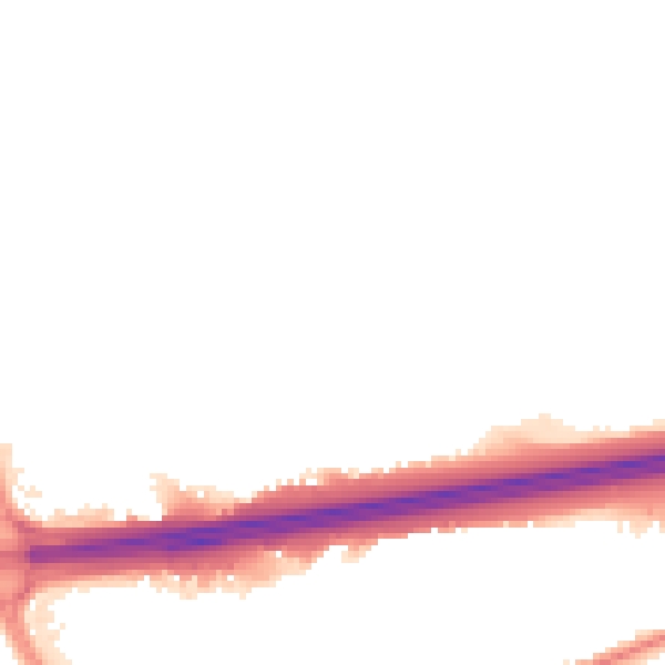 Night-time road noise heatmap for CO3 0AL