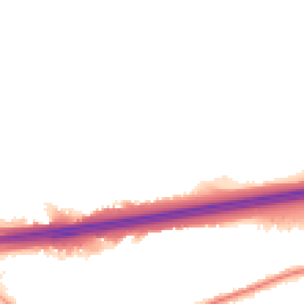 Night-time road noise heatmap for CO3 0AN