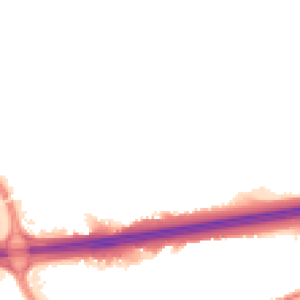 Night-time road noise heatmap for CO3 0AZ
