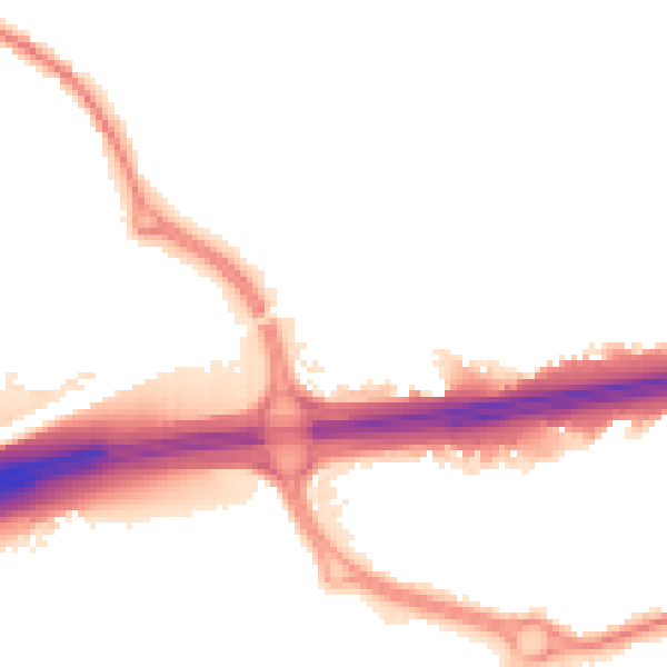 Night-time road noise heatmap for CO3 0FG