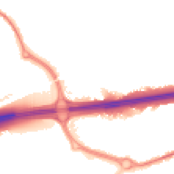 Night-time road noise heatmap for CO3 0FQ