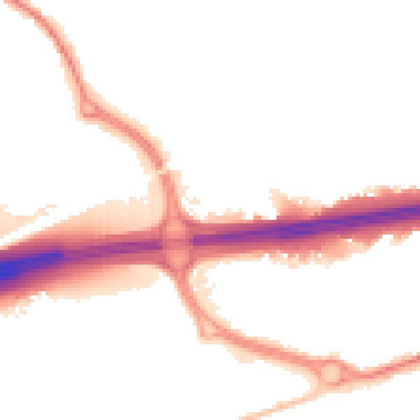 Night-time road noise heatmap for CO3 0FT