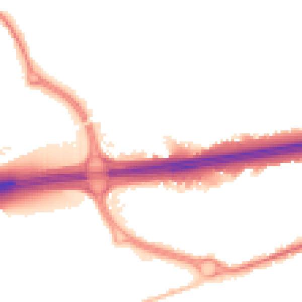 Night-time road noise heatmap for CO3 0FU