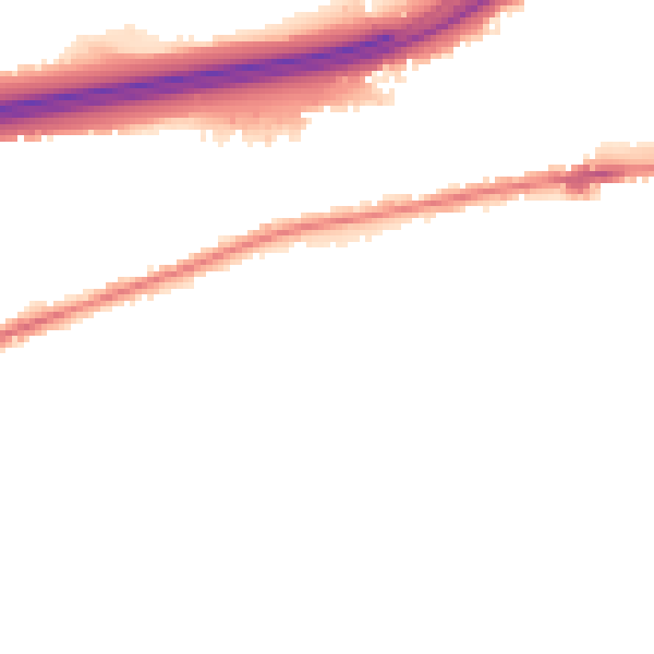 Night-time road noise heatmap for CO3 0GL