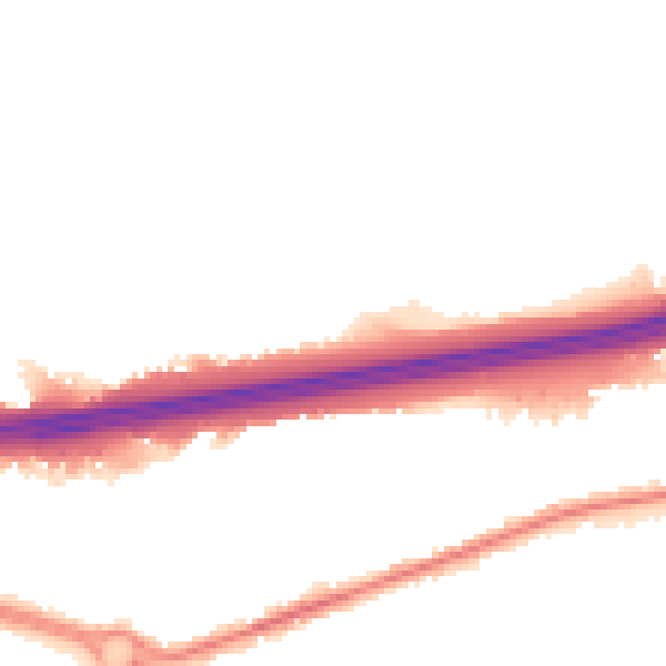 Night-time road noise heatmap for CO3 0GW