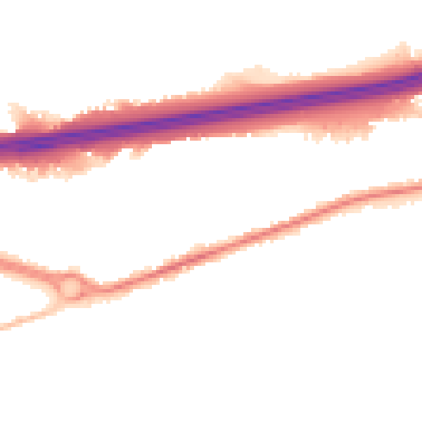 Night-time road noise heatmap for CO3 0HF