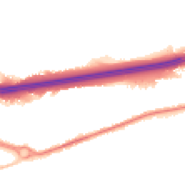 Night-time road noise heatmap for CO3 0HJ