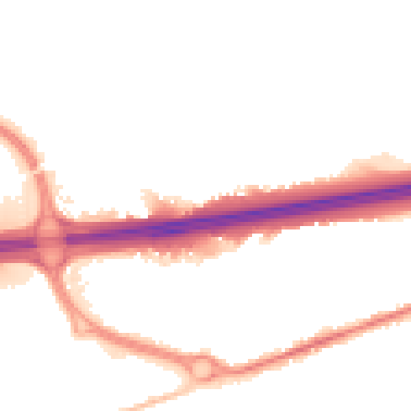 Night-time road noise heatmap for CO3 0SG
