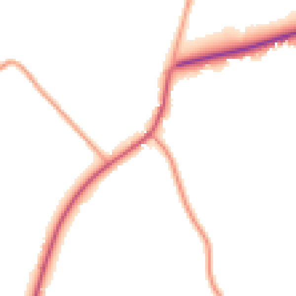 Daytime road noise heatmap for CO3 0SP