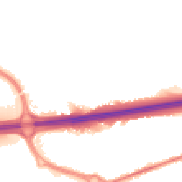 Night-time road noise heatmap for CO3 0SQ