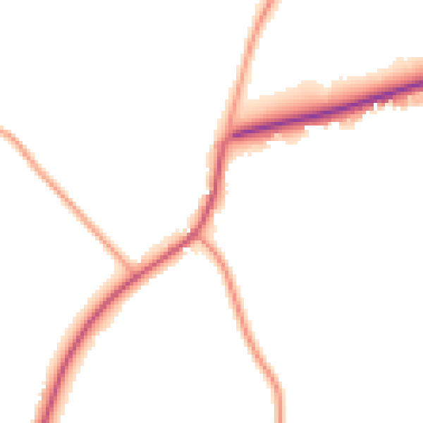 Daytime road noise heatmap for CO3 0SW
