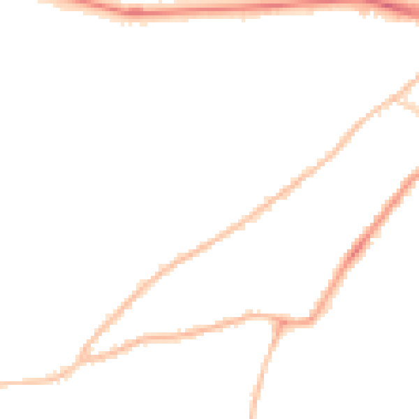 Night-time road noise heatmap for CO3 3AU