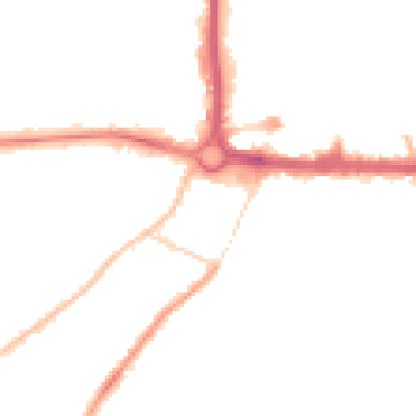 Night-time road noise heatmap for CO3 3DB