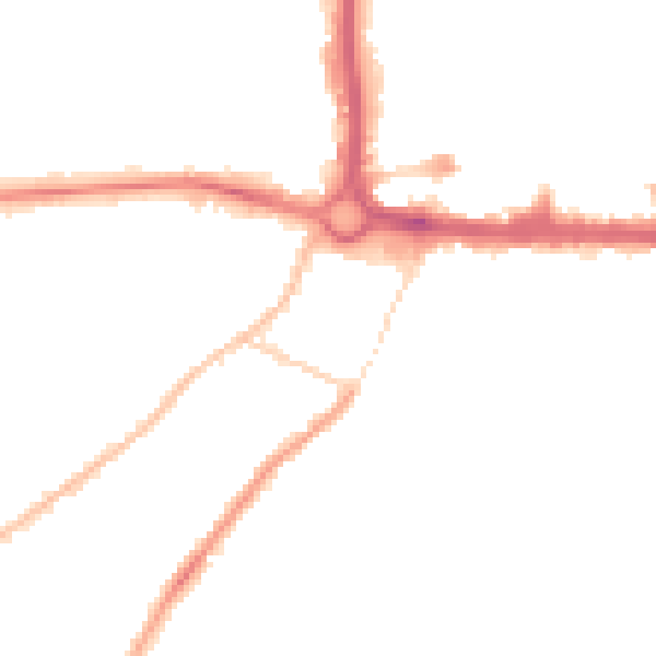 Night-time road noise heatmap for CO3 3DE