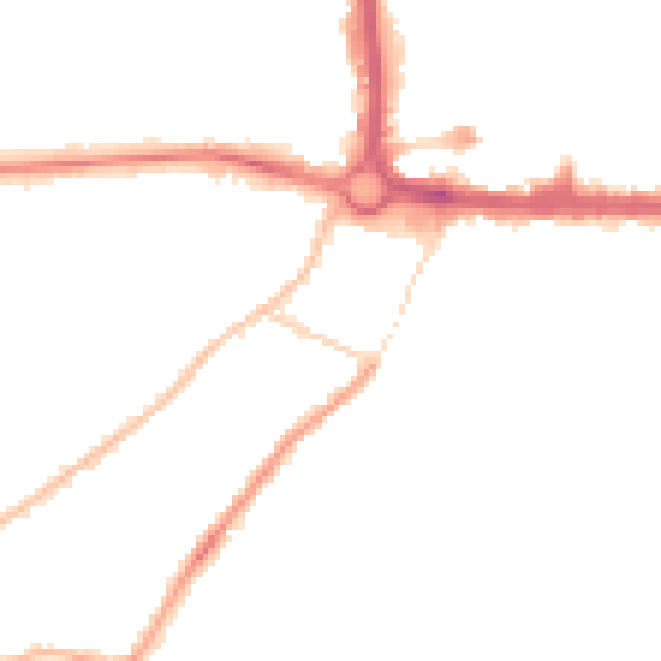Night-time road noise heatmap for CO3 3DH