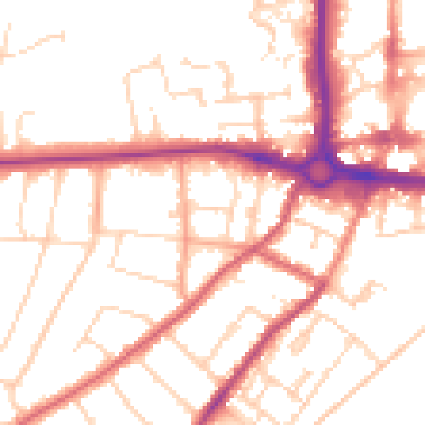 Daytime road noise heatmap for CO3 3HR