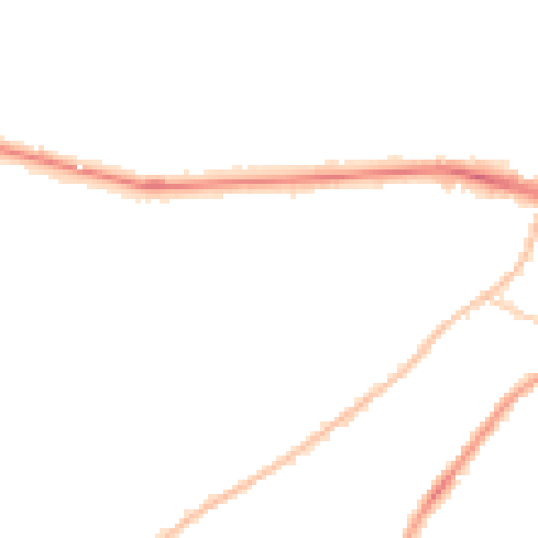 Night-time road noise heatmap for CO3 3NY