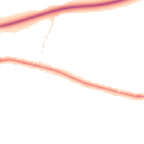 Night-time road noise heatmap for CO3 3RA