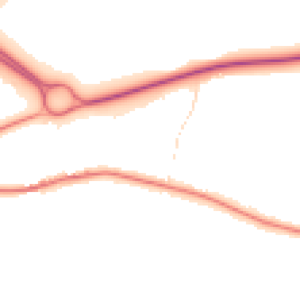 Night-time road noise heatmap for CO3 3RS