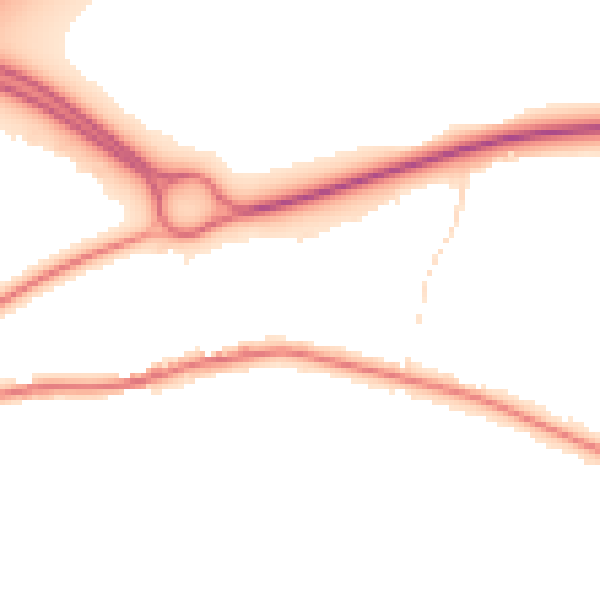 Night-time road noise heatmap for CO3 3RT
