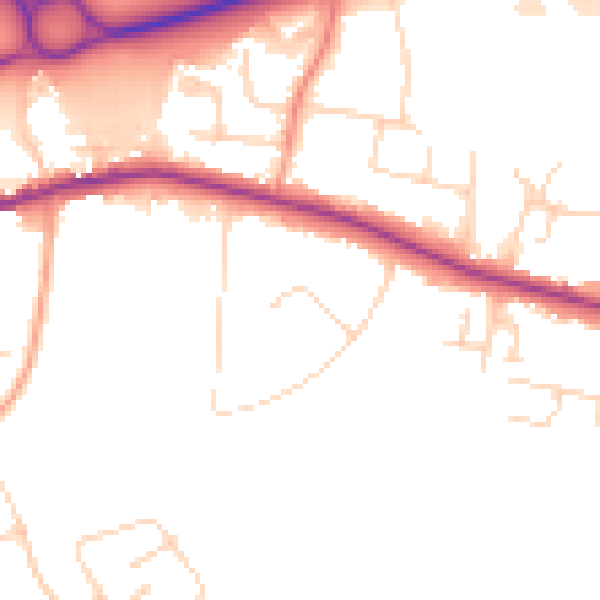 Daytime road noise heatmap for CO3 3ST