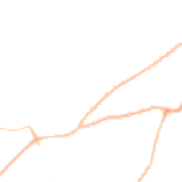Night-time road noise heatmap for CO3 3TY