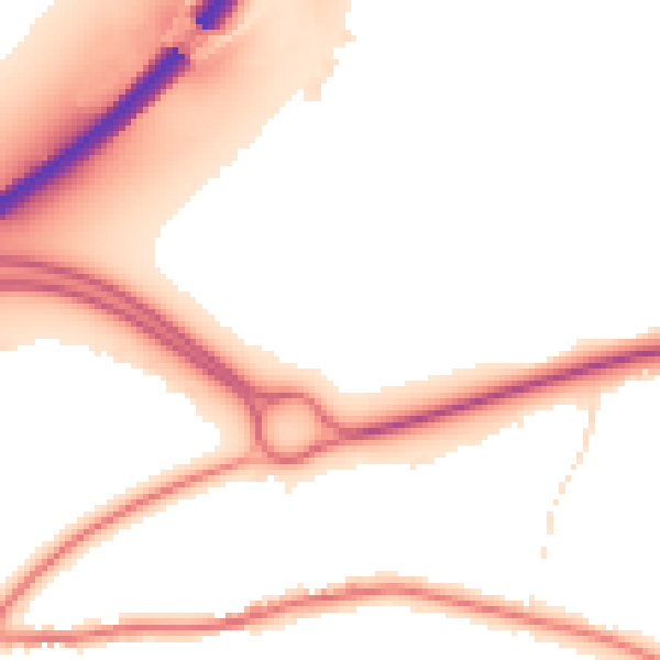 Night-time road noise heatmap for CO3 4AR