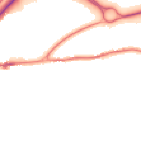 Night-time road noise heatmap for CO3 4BS