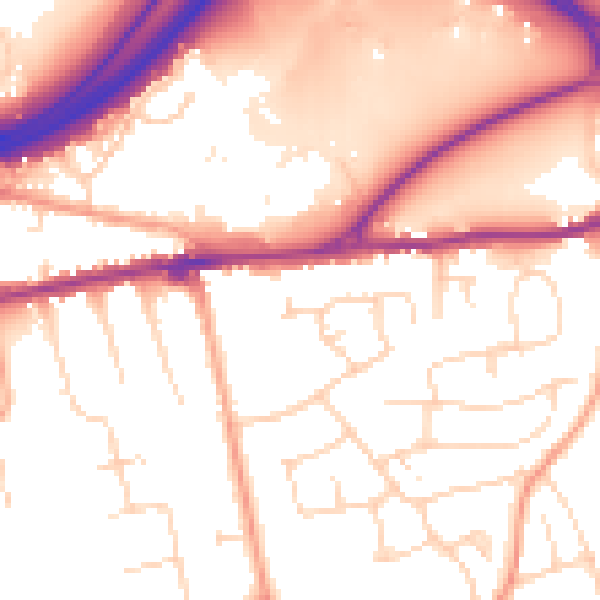 Daytime road noise heatmap for CO3 4HD