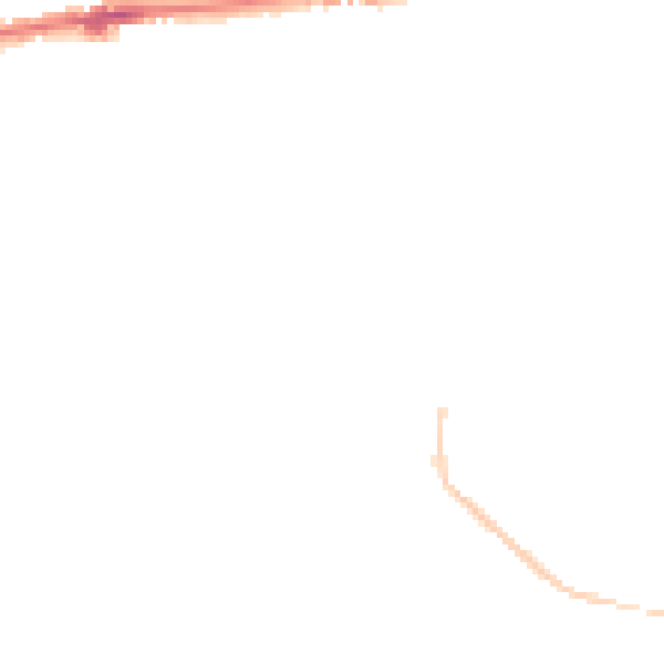 Night-time road noise heatmap for CO3 4JE