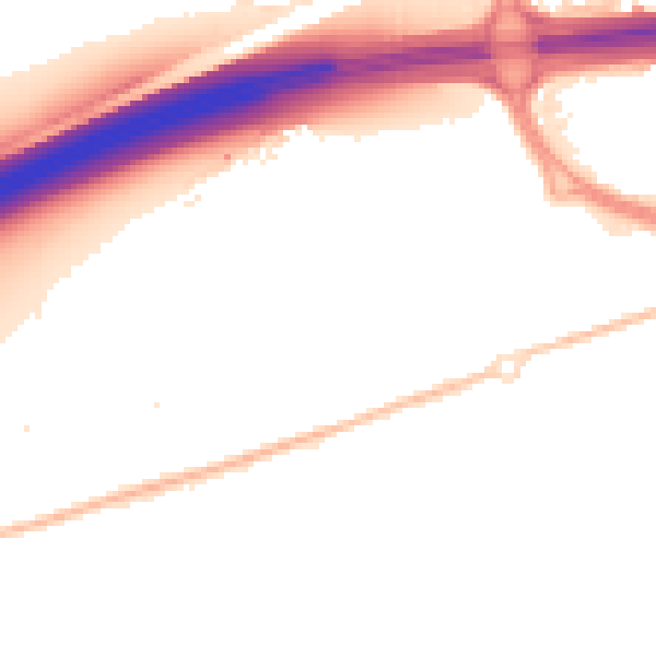 Night-time road noise heatmap for CO3 8BD