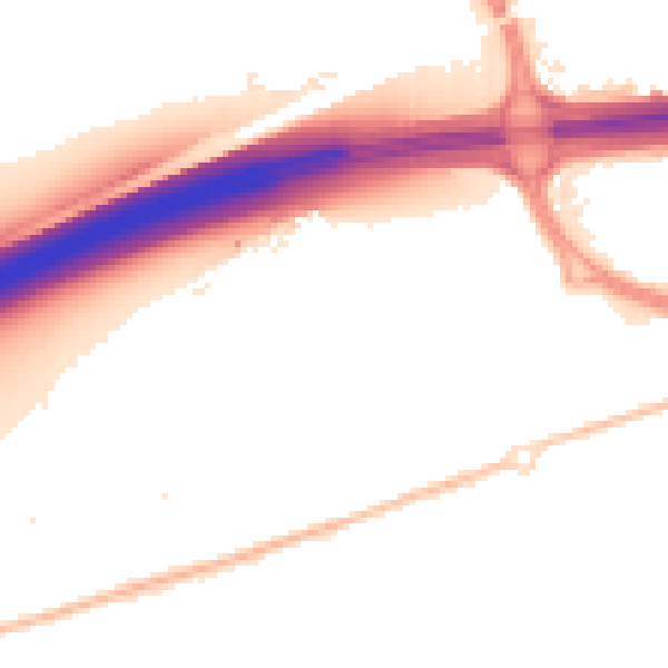 Night-time road noise heatmap for CO3 8BX