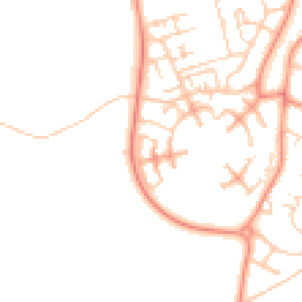 Daytime road noise heatmap for CO3 8WB