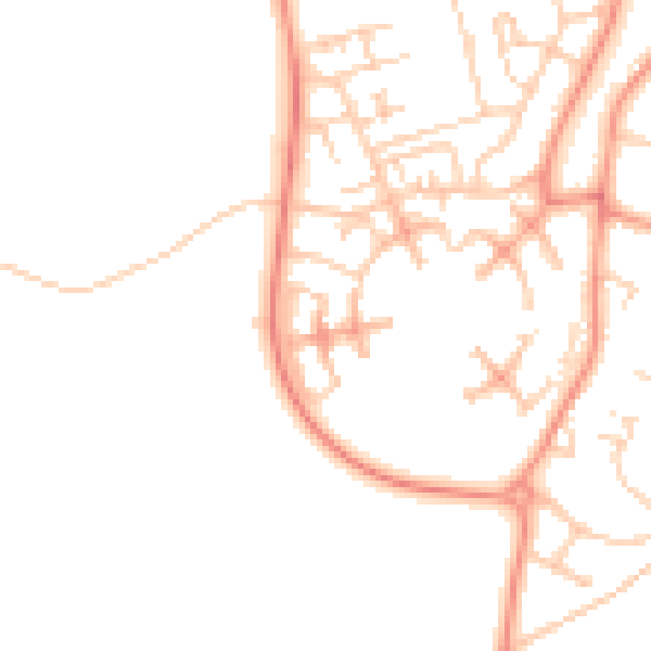 Daytime road noise heatmap for CO3 8WD