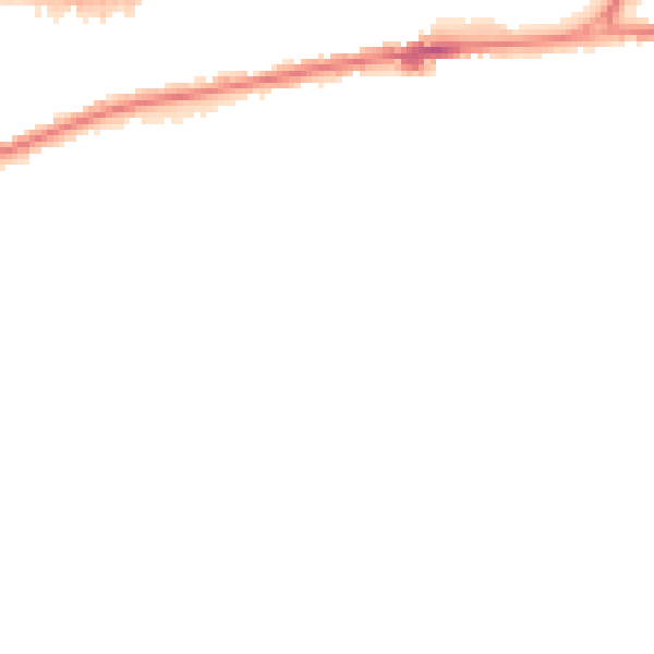 Night-time road noise heatmap for CO3 9BQ