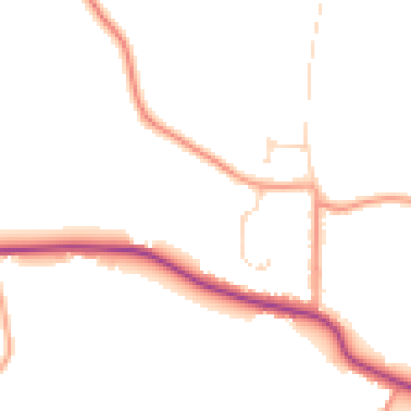 Daytime road noise heatmap for CO3 9GB