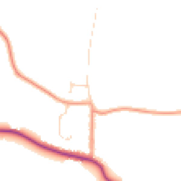 Daytime road noise heatmap for CO3 9TX