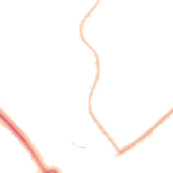 Night-time road noise heatmap for CO4 3QA
