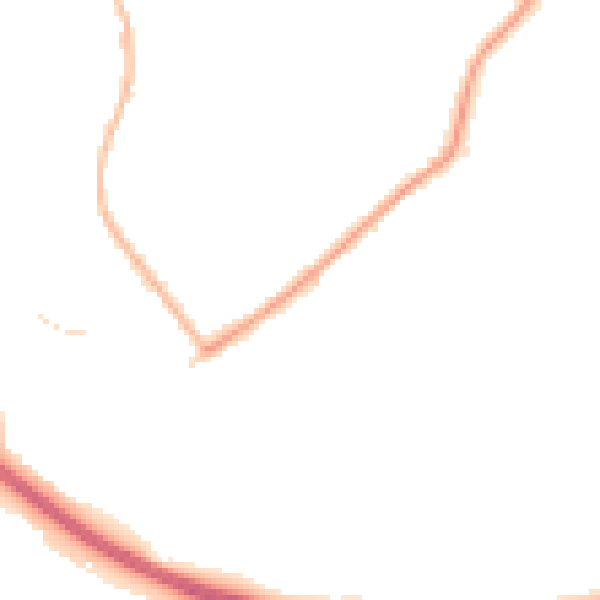 Night-time road noise heatmap for CO4 3TZ