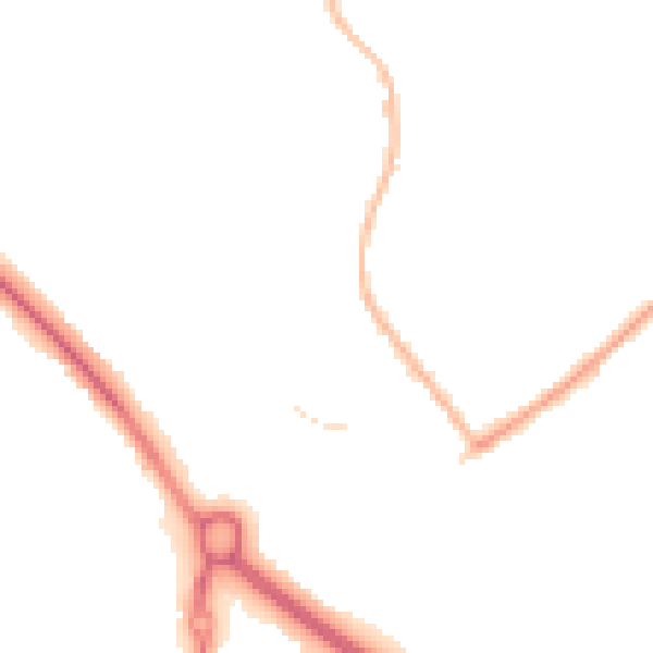 Night-time road noise heatmap for CO4 3XR