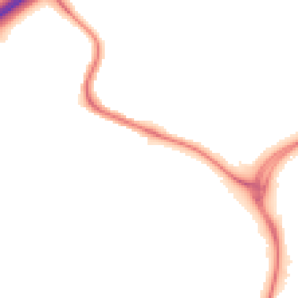 Night-time road noise heatmap for CO4 5ET