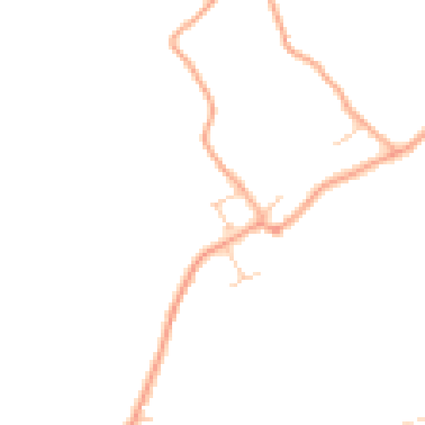 Daytime road noise heatmap for CO4 5RD