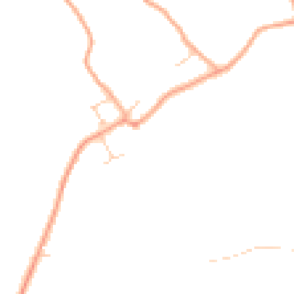 Daytime road noise heatmap for CO4 5RE