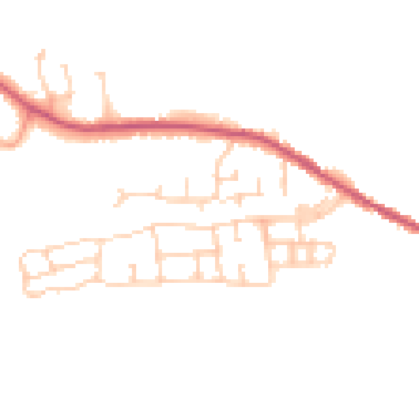 Daytime road noise heatmap for CO4 5UJ