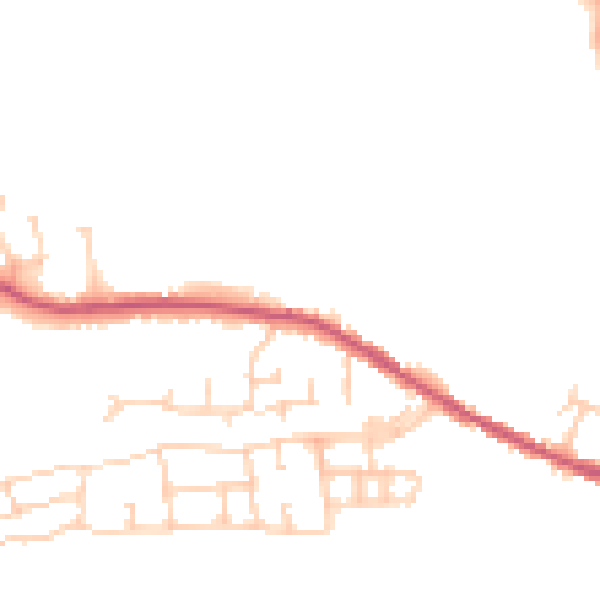 Daytime road noise heatmap for CO4 5YF