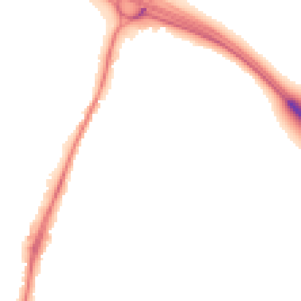 Night-time road noise heatmap for CO4 9AW