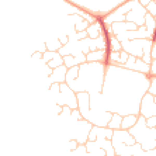 Daytime road noise heatmap for CO4 9XR