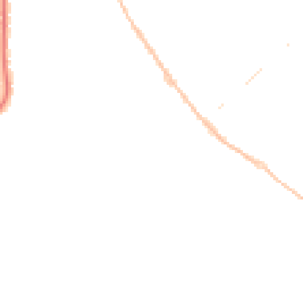 Night-time road noise heatmap for CO5 0AE