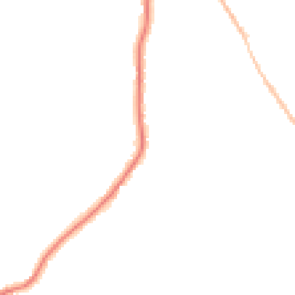 Night-time road noise heatmap for CO5 0AR