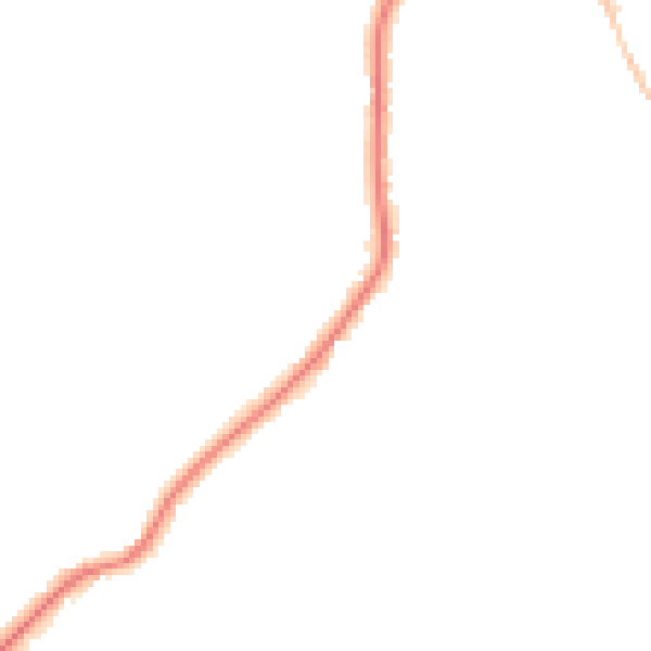Night-time road noise heatmap for CO5 0BN